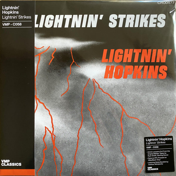 Lightnin' Hopkins - Lightnin' Strikes (1962) - New LP Record 2022 Vee Jay Vinyl Me Please Club USA Mono 180 gram Vinyl - Electric Blues - Shuga Records