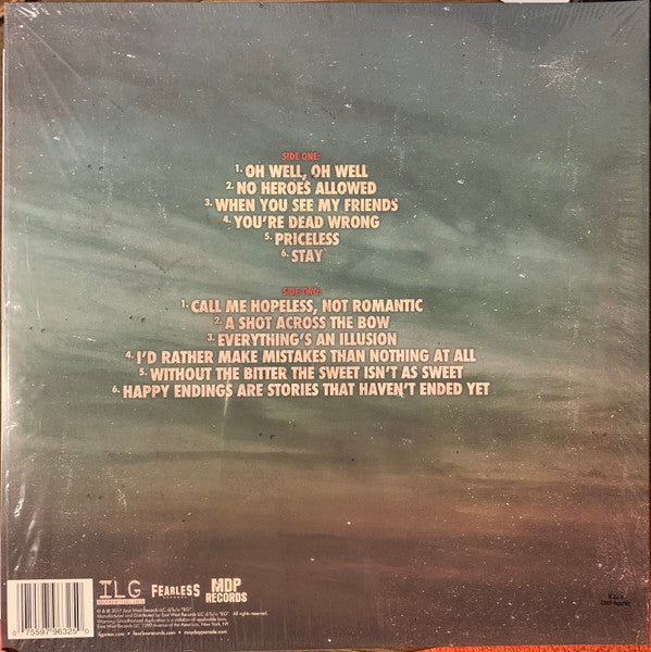 Mayday Parade - Mayday Parade - Mint- LP Record 2022 Fearless Ultra Clear w/ Black, Olive Green, & White Splatter Vinyl & Booklet - Alternative Rock / Pop Punk - Shuga Records