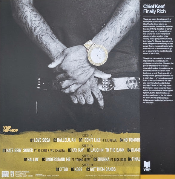 Chief Keef - Finally Rich (2012) - New 2 LP Record 2022 Interscope Glory Boyz Vinyl Me Please Club Silver & Black Galaxy Vinyl - Hip Hop / Trap / Drill - Shuga Records