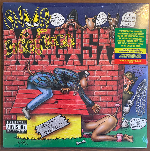 Snoop Dogg - Doggystyle (1993) - Mint- 2 LP Record 2022 Death Row USA Ruby Black Ice Ghost Vinyl - Hip Hop / G-Funk - Shuga Records
