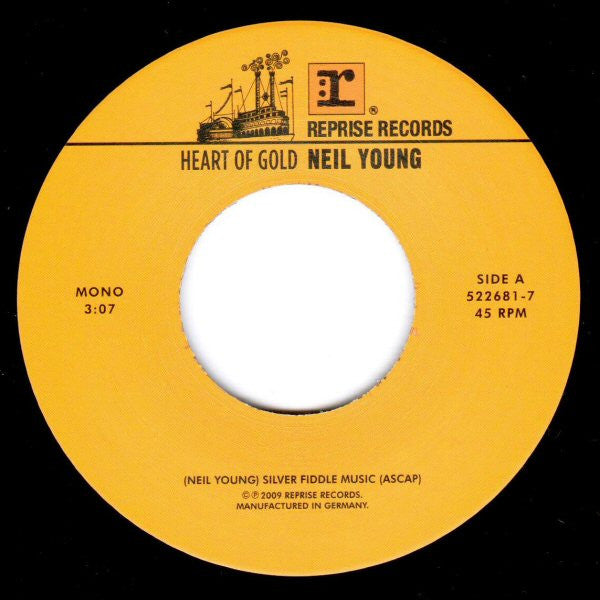 Neil Young - Heart Of Gold / Sugar Mountain (1971) - New 7" Single Record Store Day 2010 Reprise USA RSD Vinyl - Rock / Folk Rock