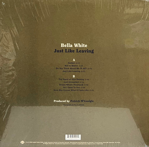 Bella White - Just Like Leaving - Mint- LP Record 2022 Rounder USA Vinyl - Bluegrass / Appalachian Music / Folk - Shuga Records