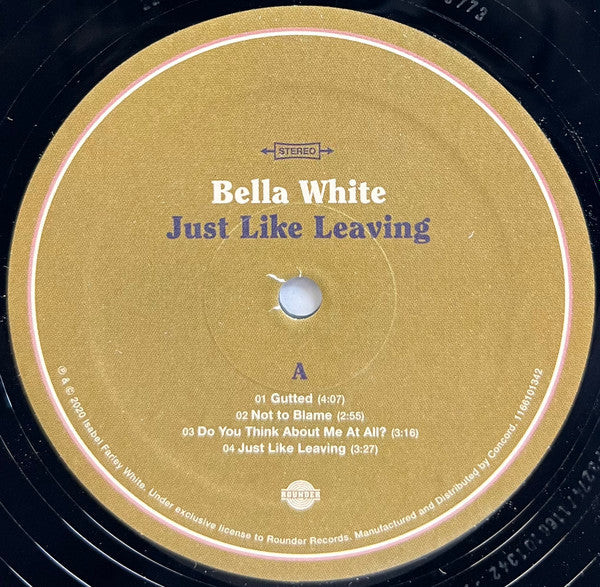 Bella White - Just Like Leaving - Mint- LP Record 2022 Rounder USA Vinyl - Bluegrass / Appalachian Music / Folk - Shuga Records