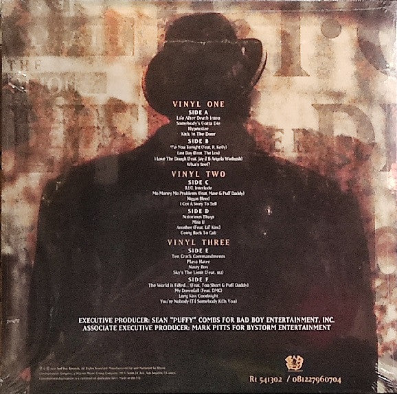 The Notorious B.I.G. - Life After Death (1997) - Mint- 3 LP Record 2020 Bad Boy Black Vinyl & Insert - Hip Hop