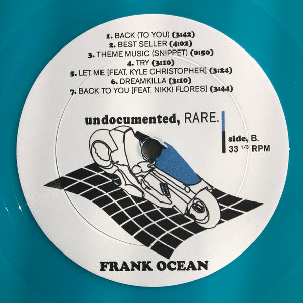 Frank Ocean - Undocumented, Rare - New 3 LP Record 2022 Europe Unofficial Blue Vinyl & Insert - Neo Soul / RnB / Hip Hop - Shuga Records