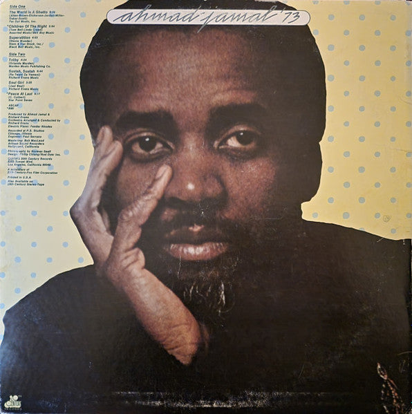 Ahmad Jamal - Ahmad Jamal '73 - VG+ LP Record 1973 20th Century USA Vinyl - Jazz / Jazz-Funk - Shuga Records