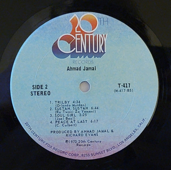 Ahmad Jamal - Ahmad Jamal '73 - VG+ LP Record 1973 20th Century USA Vinyl - Jazz / Jazz-Funk - Shuga Records
