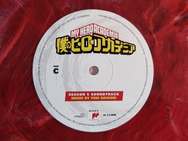 Yuki Hayashi - My Hero Academia Season 5 - New 2 LP Record Milan Red & Blue Marble Vinyl - Soundtrack / Anime - Shuga Records
