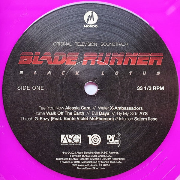 Various - Blade Runner (Black Lotus) - New LP Record 2022 Mondo Def Jam Neon Violet Vinyl, Insert & OBI - Soundtrack / Electronic / Hip Hop - Shuga Records