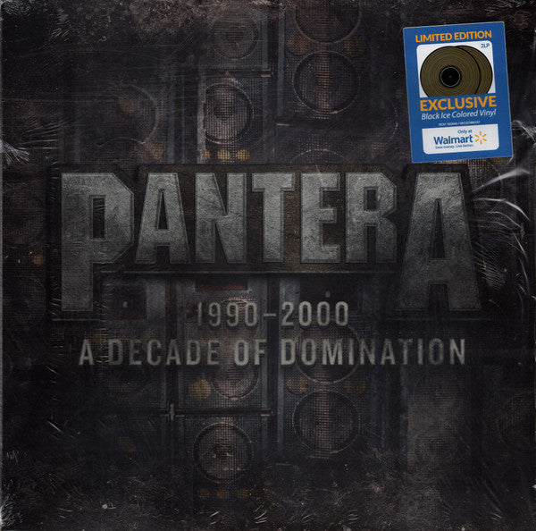 Pantera - 1990-2000: A Decade Of Domination (2010) - Mint- 2 LP Record 2022 ATCO Rhino Walmart Exclusive Black Ice Translucent Vinyl & Insert - Hard Rock - Shuga Records
