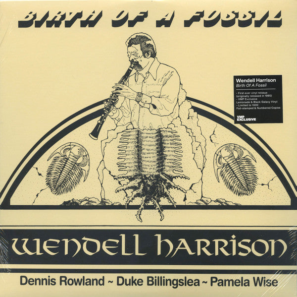 Wendell Harrison - Birth Of A Fossil (1985) - New LP Record 2022 Tidal Waves Lemonade & Black Galaxy Numbered Vinyl - Jazz Fusion - Shuga Records