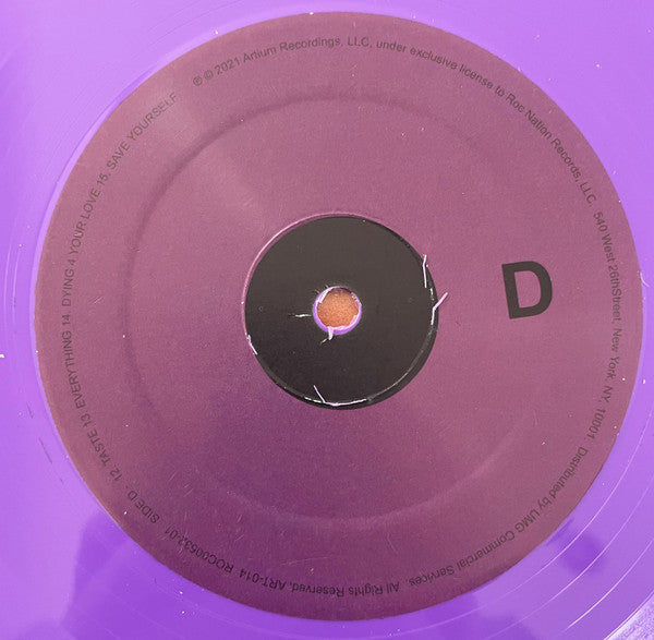 Snoh Aalegra - Temporary Highs In The Violet Skies - Mint- 2 LP Record 2021 ARTium Roc Nation Webstore Exclusive Purple Vinyl - Contemporary R&B - Shuga Records