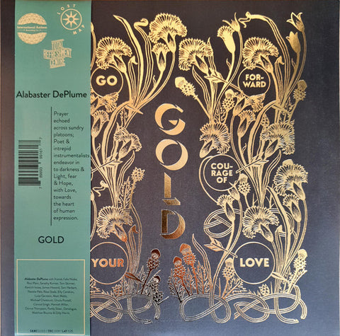 Alabaster DePlume – Gold – Go Forward in the Courage of Your Love - Mint- 2 LP Record 2022 International Anthem Vinyl - Jazz / Experimental / Spoken Word Poetry