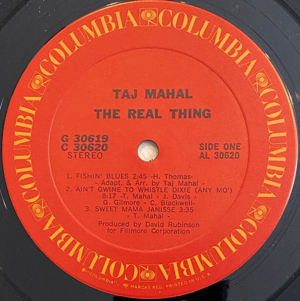 Taj Mahal - The Real Thing - VG+ 2 LP Record 1971 Columbia USA Original Vinyl - Modern Electric Blues / Delta Blues - Shuga Records
