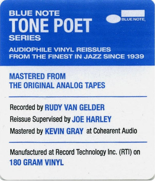 Jackie McLean - Tippin' The Scales (1962) - Mint- LP Record 2022 Blue Note Tone Poet Series 180 gram Vinyl - Jazz / Hard Bop - Shuga Records