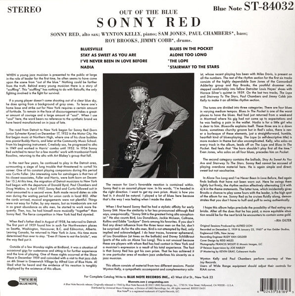 Sonny Red - Out Of The Blue (1960) - New LP Record 2022 Blue Note Tone Poet Series 180 gram Vinyl - Jazz / Hard Bop