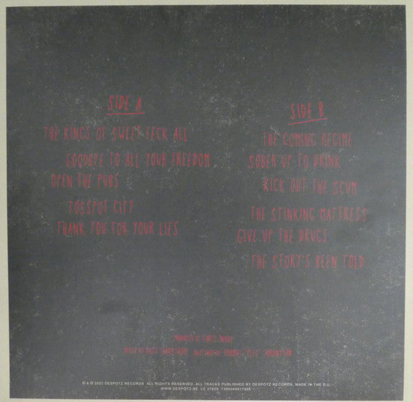 Sir Reg - Kings of Sweet Feck All - New LP Record 2022 Despotz Orange-Brown Marbled Vinyl - Rock / Punk / Folk Rock - Shuga Records
