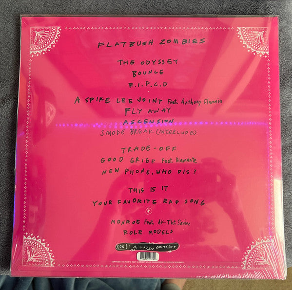 Flatbush Zombies - 3001: A Laced Odyssey (2016) - New 2 LP Record 2022 Glorious Dead Vinyl, Sticker Sheet and Poster - Hardcore Hip-Hop - Shuga Records