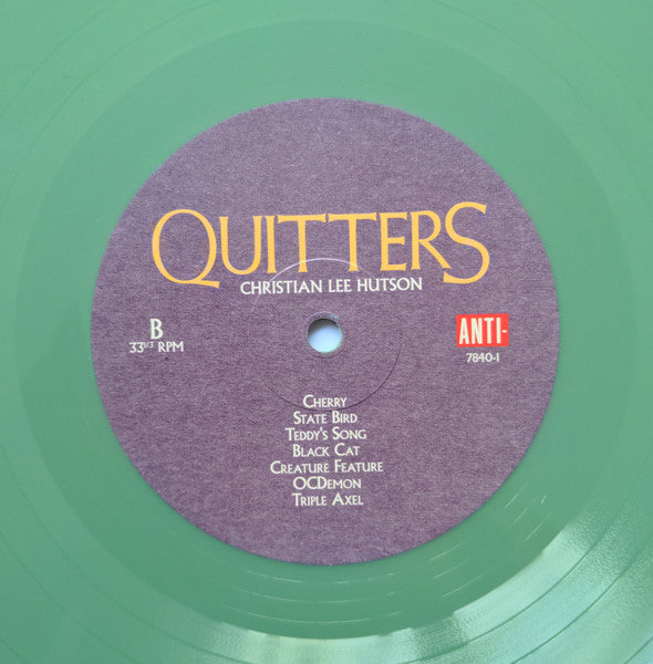 Signed Autographed - Christian Lee Hutson - Quitters - New LP Record 2017 Anti- Green Vinyl & Insert - Rock / Folk Rock - Shuga Records
