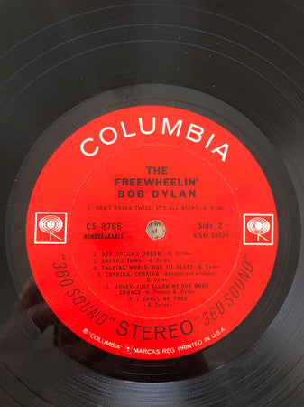 Bob Dylan - The Freewheelin' Bob Dylan - VG+ LP Record 1963 Columbia Stereo Original Vinyl - Rock / Folk Rock - Shuga Records