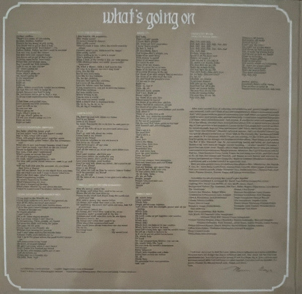 Marvin Gaye - (1971) - Mint- 2 LP Record 2022 Tamla Mono / Stereo Version 180 gram Vinyl & Lithographs - Soul / Funk / Rhythm & Blues - Shuga Records