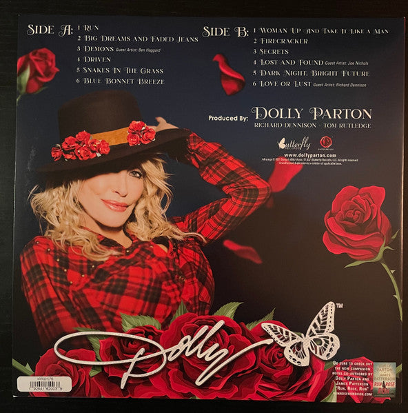 Dolly Parton - Run, Rose, Run - New LP Record 2022 Butterfly Barnes & Noble Exclusive Blue Opaque Vinyl - Country / Bluegrass / pop - Shuga Records