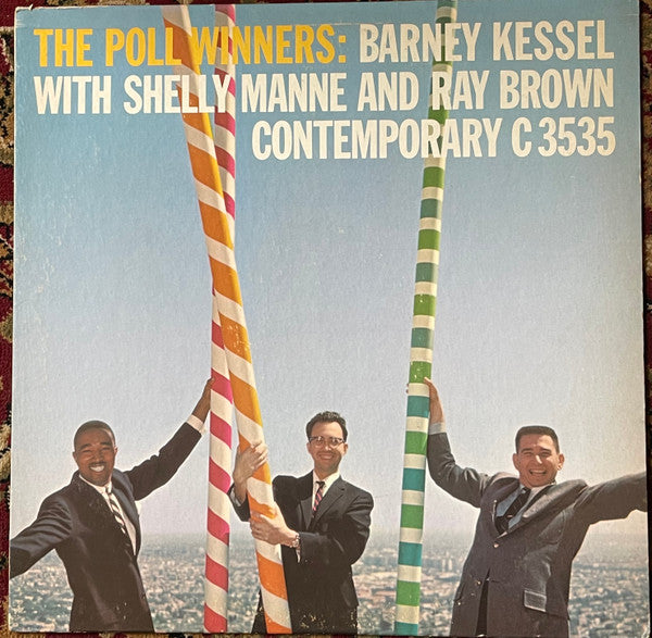 ◆ THE POLL WINNERS : BARNEY KESSEL With SHELLY MANNE And RAY BROWN ◆ Contemporary C3535 (yellow:dg) ◆ V Barney Kessel - The Poll Winners (OJC) -  Music