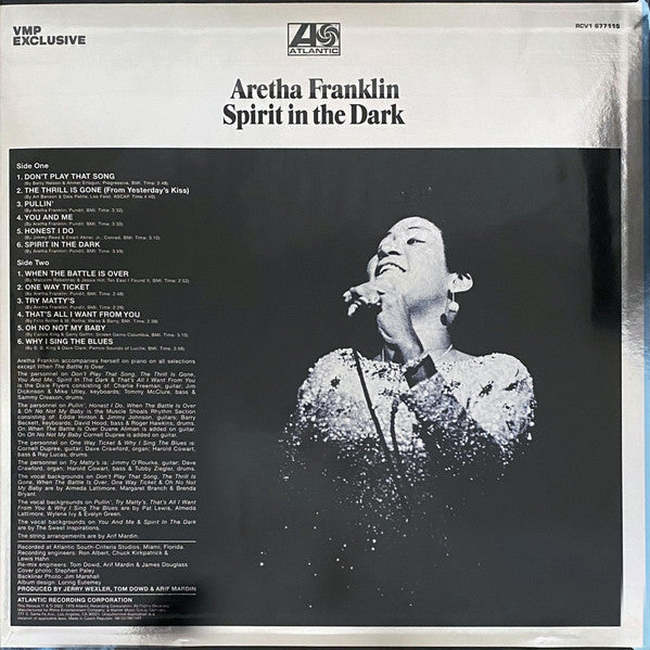 Aretha Franklin - Spirit In The Dark (1970) - New LP Record 2022 Atlantic Vinyl Me Please Club Blue Galaxy 180 gram Vinyl - Soul / Rhythm & Blues