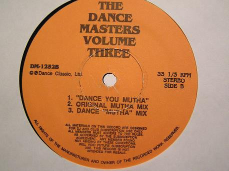 Lenny White/Fat Larry's Band/Herman Kelly/Mike Dunn - The Dance Masters Volume Three - Mint- LP Record USA Vinyl - Disco / Funk / Electro