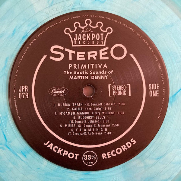 Martin Denny - Primitiva (1958) - New LP Record 2022 Jackpot Lagoon Blue Vinyl - Jazz / Exotica / Space-Age - Shuga Records