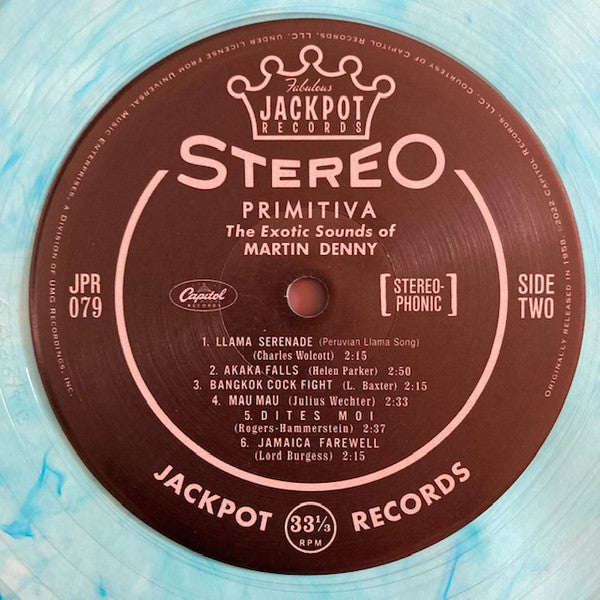 Martin Denny - Primitiva (1958) - New LP Record 2022 Jackpot Lagoon Blue Vinyl - Jazz / Exotica / Space-Age - Shuga Records
