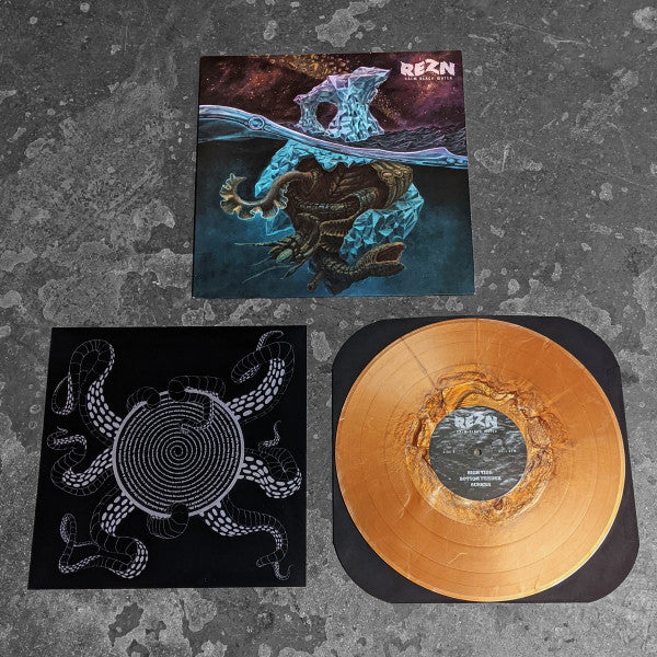 REZN ‎- Calm Black Water (2018) - New LP Record 2022 Self Released Copper Sparkle Vinyl & Insert - Chicago Metal / Doom Metal / Stoner Rock - Shuga Records