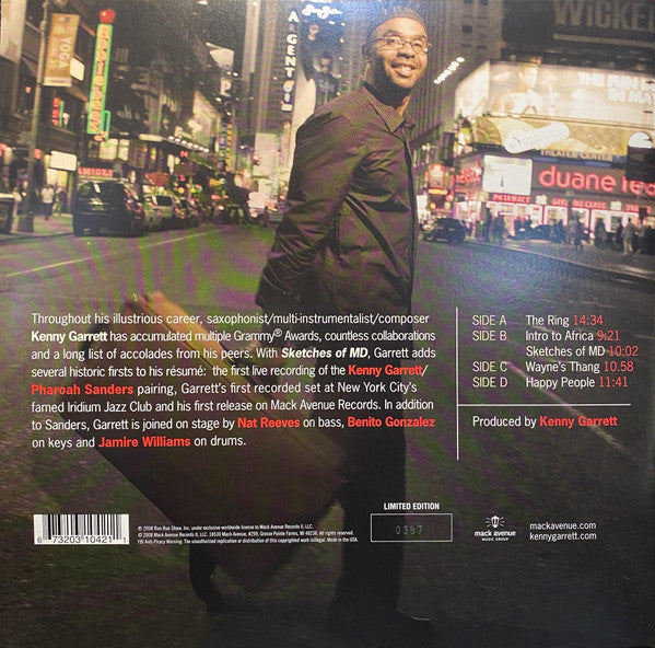 Kenny Garrett - Sketches Of MD (Live At The Iridium Featuring Pharoah Sanders 2008) - New 2 LP Record Store Day 2022 Mack Avenue RSD Red Vinyl & Numbered - Jazz / Post Bop / Modal - Shuga Records