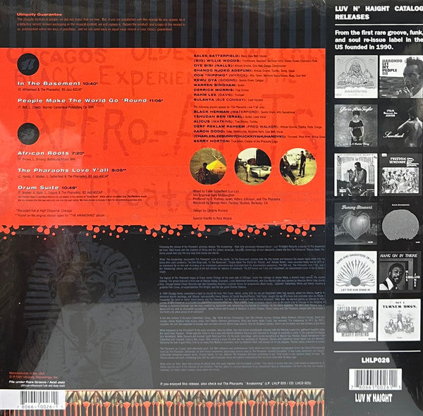 The Pharoahs - In The Basement (1996) - New LP Record Store Day 2022 Luv N' Haight 180 gram Vinyl & OBI - Funk / Soul-Jazz / Psychedelic - Shuga Records