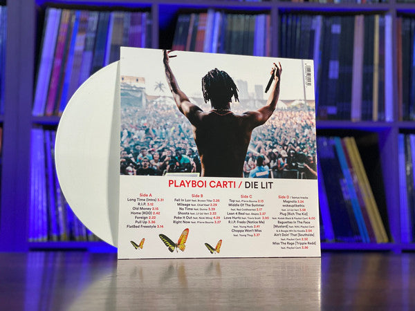 Playboi Carti - Die Lit (2018) - Mint- 2 LP Record 2022 Unofficial AWGE Interscope White Vinyl - Hip Hop / Trap / Cloud Rap - Shuga Records