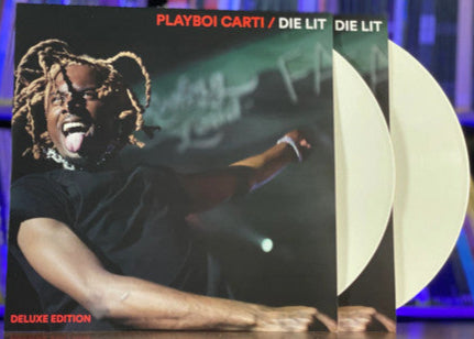 Playboi Carti - Die Lit (2018) - Mint- 2 LP Record 2022 Unofficial AWGE Interscope White Vinyl - Hip Hop / Trap / Cloud Rap - Shuga Records