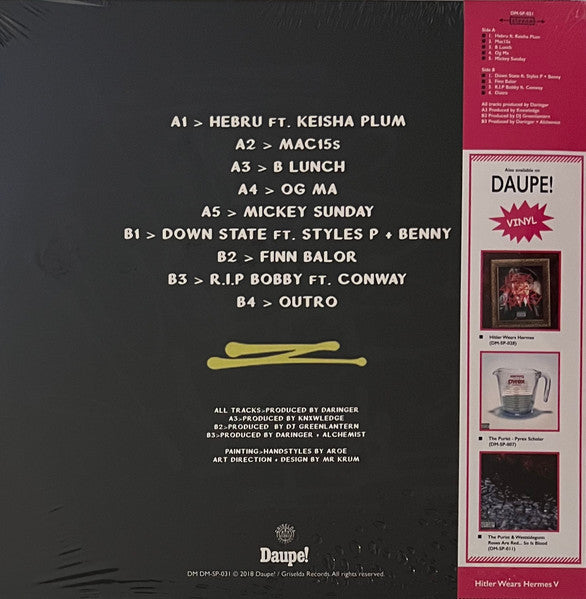 Westside Gunn – Hitler Wears Hermes V (2018) - Mint- LP Records 2022 Daupe! Unofficial Green Vinyl & OBI - Hardcore Hip-Hop - Shuga Records