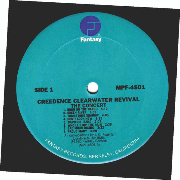 Creedence Clearwater Revival – The Concert - Mint- LP Record 1980 Fantasy USA Vinyl - Classic Rock / Southern Rock - Shuga Records