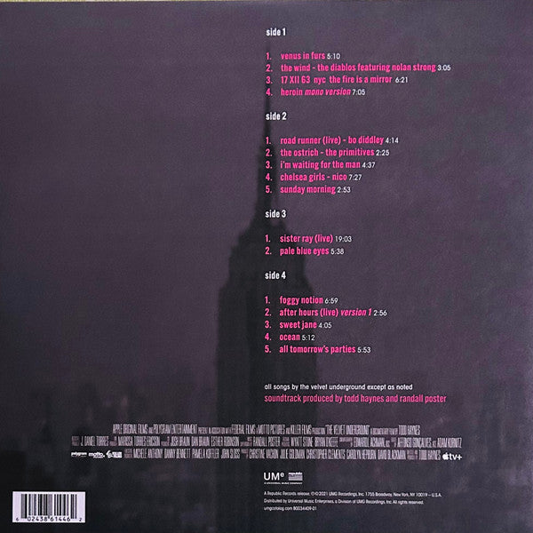 The Velvet Underground - A Documentary Film By Todd Haynes (Original Motion Picture) - New 2 LP Record 2022 Republic UMe Vinyl - Soundtrack / Psychedelic Rock - Shuga Records