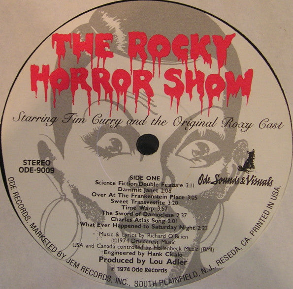 Various - The Rocky Horror Show (Starring Tim Curry And The Original Roxy Cast)(1974) - Mint- LP Record 1979 Ode USA Vinyl & Insert - Musical / Glam / Rock & Roll - Shuga Records