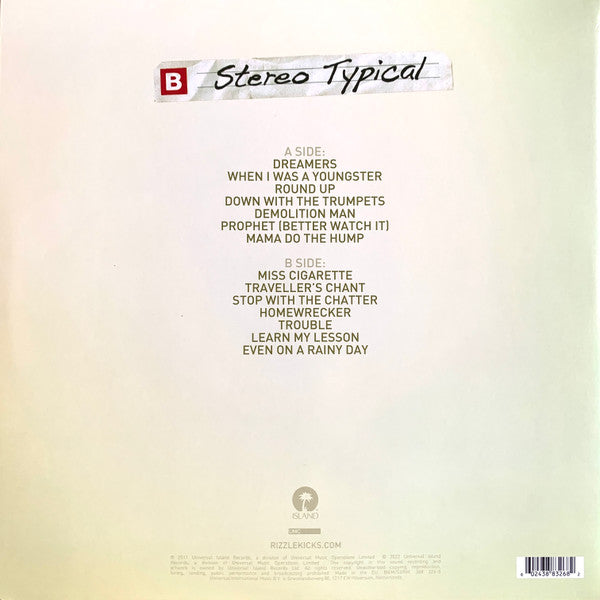 Rizzle Kicks - Stereo Typical (2011) - New LP Record Store Day 2022 Island RSD Green Vinyl - Hip Hop / Jazzy Hip-Hop - Shuga Records