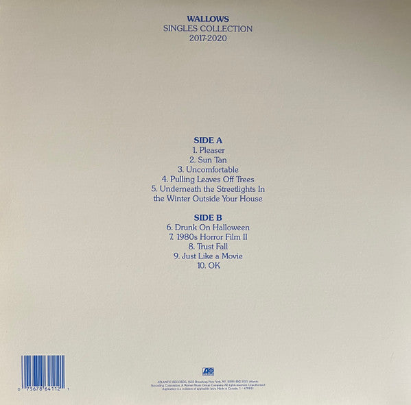 Wallows - Wallows Singles Collection 2017-2020 - New LP Record Store Day 2022 Atlantic RSD Blue Vinyl - Indie Rock / Alternative Rock - Shuga Records