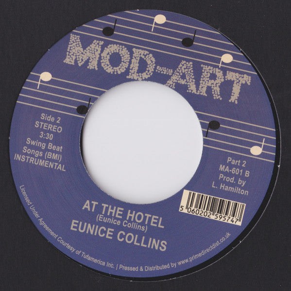 Eunice Collins - At The Hotel (1974) - New 7" Single Record Store Day 2022 Mod-Art RSD UK Vinyl -Soul / Funk - Shuga Records