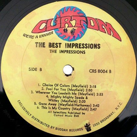The Impression - The Best Impressions... Curtis, Sam & Fred - Mint- LP Record 1970 Curtom USA Original Vinyl - Soul - Shuga Records