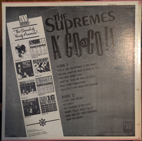 The Supremes - A' Go-Go - VG+ LP Record 1966 Motown USA Original Vinyl - Soul / R&B - Shuga Records