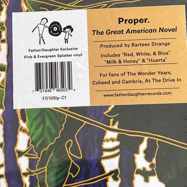 Proper. - The Great American Novel - New LP Record 2022 Father Daughter Pink & Evergreen Splatter Vinyl - Indie Rock / Emo / Punk