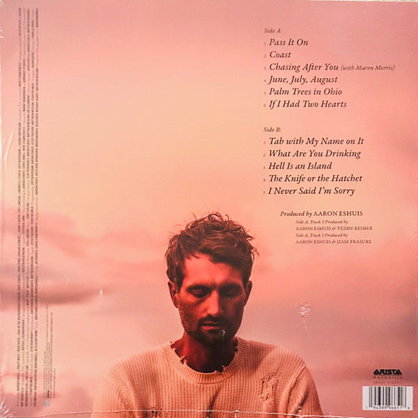 Ryan Hurd - Pelago - Mint- LP Record 2021 Arista Nashville Blue Vinyl - Country / Pop Country - Shuga Records