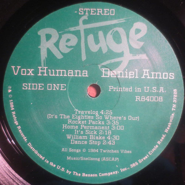 Daniel Amos - Vox Humana: The ¡Alarma! Chronicles Vol. III - VG+ LP Record 1984 Refuge USA Vinyl & Insert - Alternative Rock / New Wave / Xian - Shuga Records