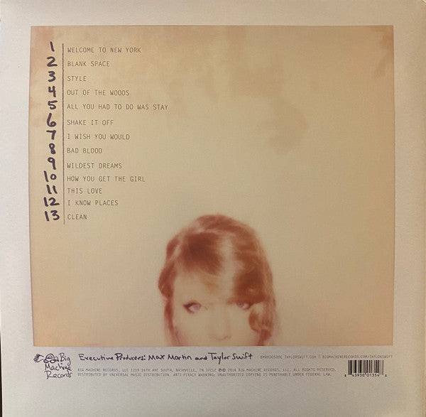 Taylor Swift - 1989 - Mint- 2 LP Record 2014 Big Machine USA Vinyl - Synth-pop / Pop Rock - Shuga Records