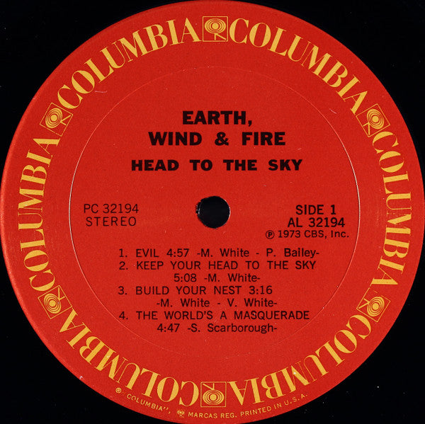 Earth, Wind & Fire - Head to the Sky VG 1973 Columbia Records USA - Funk / Soul / Disco - Shuga Records